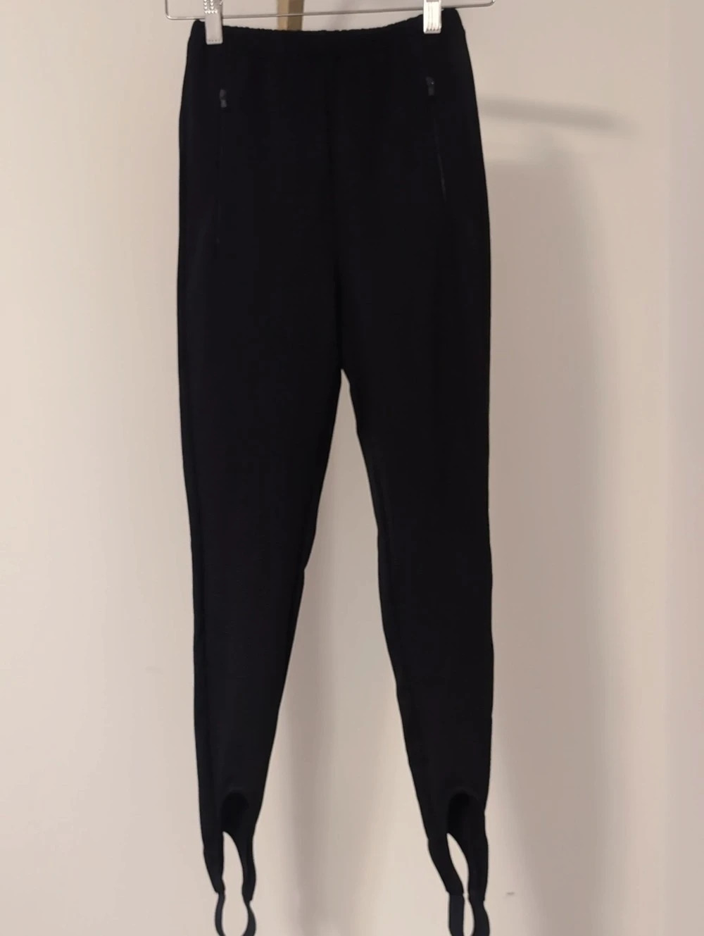 WARDROBE.NYC Black Zip Pocket Stirrup Leggings Like New